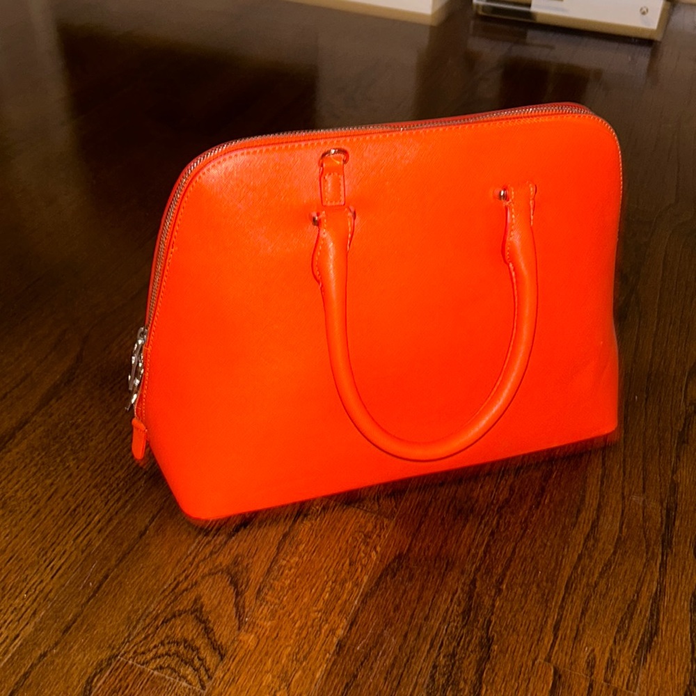 Zara orange red bag . Brand new